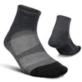 thumbnail image 1 of Feetures Elite Max Cushion Quarter Sock- Athletic Running Socks for Men & Women, Targeted Compression, Moisture Wicking - L, Gray (1 Pair), 1 of 5