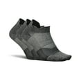 thumbnail image 1 of Feetures Elite Ultra Light Cushion Ankle Socks - Sport Sock with Targeted Compression - New Gray, XL (3 Pair), 1 of 8