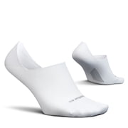 Feetures Elite Ultra Light Invisible Socks - Anti-Slip Sport Sock Liner with Targeted Compression - White, S 1 Pair