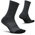 thumbnail image 1 of Feetures Merino 10 Cushion Crew Sock- Wool Sock for Women & Men, Hiking & Running, Targeted Compression (1 Pair) L, Gray, 1 of 5