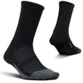 thumbnail image 1 of Feetures Merino 10 Cushion Mini Crew- Wool Trail Running & Hiking Socks, Targeted Compression (1 Pair) M, Charcoal, 1 of 5