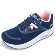 Women's Wide Toe Box Orthotic Walking Shoes Arch Support Plantar Fasciitis Roseblue US 10