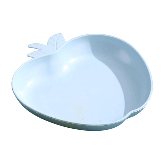 Fegute Apples Shape Plates Plastic Reusable Dinner Plates Dishwasher Microwave Safe Elegant Design Outdoor Indoor Use Versatile Dining Kitchen Plates