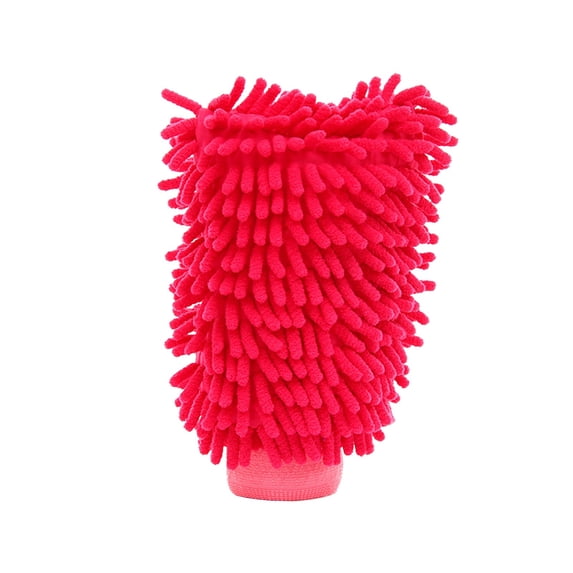 Fegute Chenille Car Wash Mitts Double Sided Soft Towel Effective Dirt Removal Household Cleaning Blue Pink Purple Green 23x15cm Auto Accessories