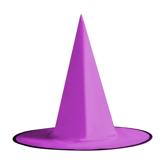 Fegute Halloween Witch Hat Ornament Black Fabric Decorative Hanging Hat for Home Garden Party Holiday Decoration 3D Design 14.96in