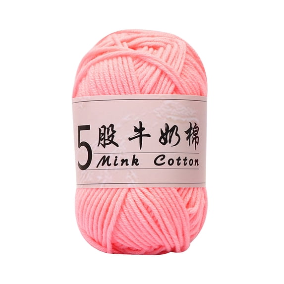 Fegute Milk Cotton Yarn 325m Soft Knitting Thread Multi-Color DIY Crochet Craft Supplies for Home Decor Accessories