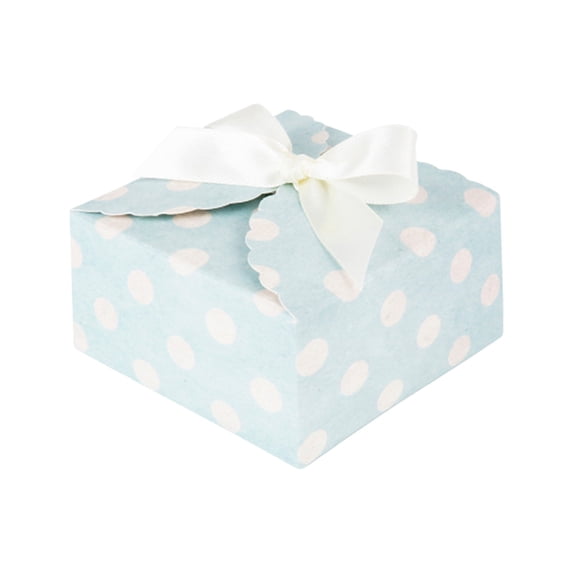 Fegute Small Gift Box With Bow Paper Treat Box for Holiday Season Party Supplies Multicolor Suitable for Birthdays Weddings Christmas 9x9x5cm Event Decor