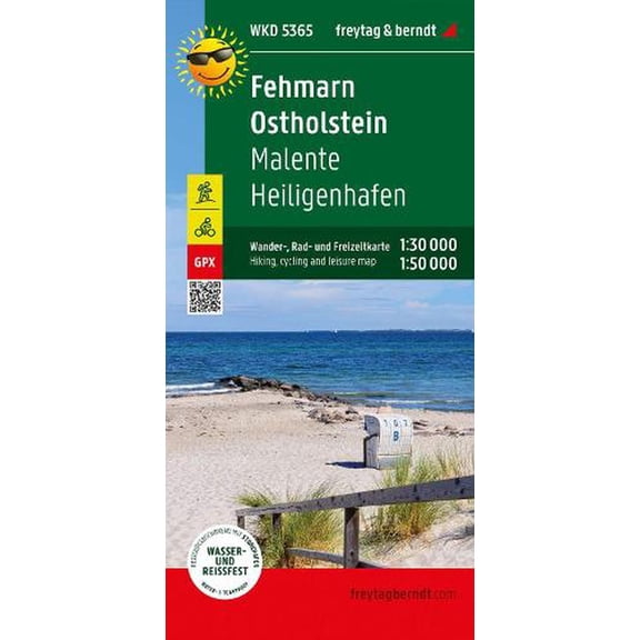 Fehmarn - Ostholstein, hiking, cycling and leisure map 1:30,