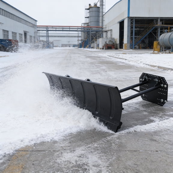 Fehomix 47" Universal ATV Snow Plow Kit, 5-Position Adjustable Steel Blade with Shock-Resistant Design & Quick Release Pin, Complete Mount System for ATV/UTV Snow Removal