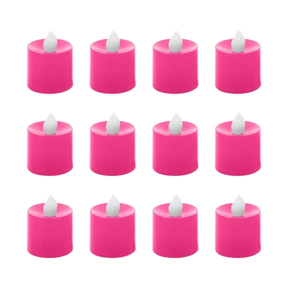 FeiFu 12 Pieces Electronic Candle Set Warm Light Flameless Candles Safe for Indoor Use Living Room Bedroom Dining Table Christmas Halloween Holiday Decoration