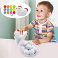 thumbnail image 1 of FeiFu 12PCS Pull String Chicken Storage Box Shape Matching Eggs Transportation Vehicle Twist Eggs Toy Enhances Cognitive Skills and Hand Eye Coordination, 1 of 7
