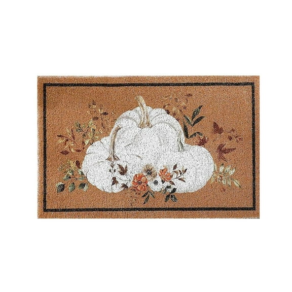 FeiFu 15.7x23.6in Christmas Floor Mat Soft Fabric Festive Decor Dirt Proof Mat with Fine Edge for Entryway Bedroom Living Room Kitchen​