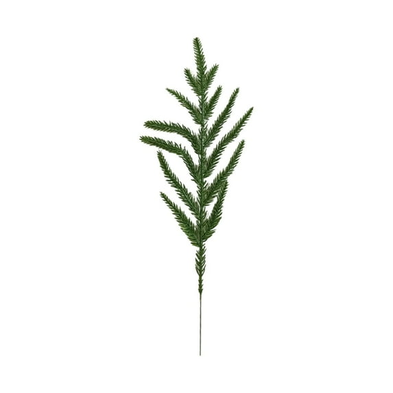 FeiFu 16 Pcs 14 In Christmas Norfolk Pines Needle Christmas Tree Living Room Potted Ornament Artificial Green Plant Bonsai Christmas Decor Realistic Pines Needle Design