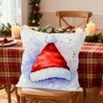 thumbnail image 1 of FeiFu 17.72x17.72in Christmas Pillow Cover Classic Christmas Patterns Soft Cushion Covers for Sofa Couch Bed Winter Xmas Decor for Home, 1 of 6