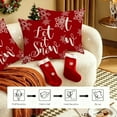 thumbnail image 1 of FeiFu 17.72x17.72in Christmas Printed Pillow Cover Xmas Holiday Cushion Covers for Sofa Couch Christmas Decorations for Home, 1 of 6