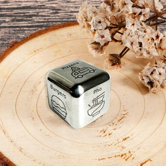 FeiFu 1PC Food Decision Dice Funny Meal Choice Dice for People Fun Game for Family Dinner Party Daily Use Valentines Birthday Gifts