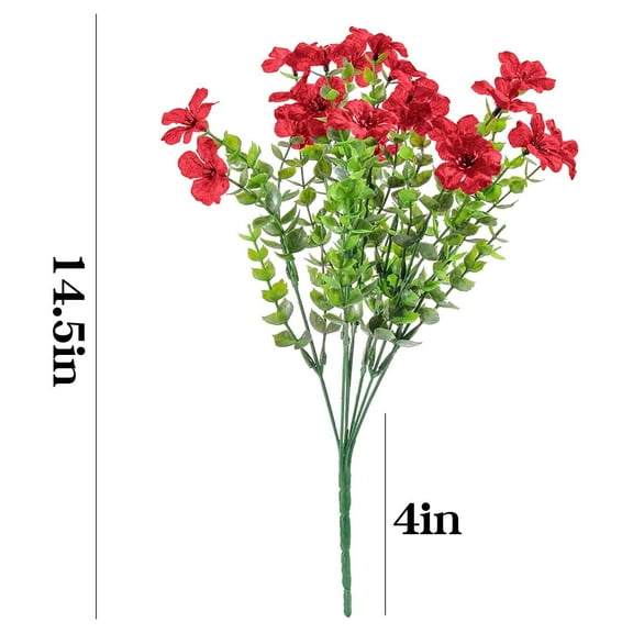 FeiFu 2pcs 7-pronged Multi-Tier Violet Floral Arrangement,Artificial Bouquet Decor for Wedding Altars, Dessert Tables Venue Aisle Markers