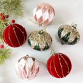 thumbnail image 1 of FeiFu 3.14in Irregular Christmas Balls Shapes Colorful Painted Designs Lightweight for Christmas Tree Hanging and Holiday Festive Decor, 1 of 6