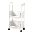 thumbnail image 1 of FeiFu 3-Tier Multi-Room Storage System,Office Living Room Rolling Cart with Removable Plastic Bins for Kitchen Bathroom Laundry, 1 of 6