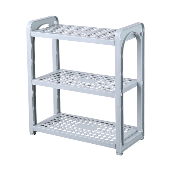 FeiFu 3-Tier Adjustable Height Desktop Storage Rack,Multi-Functional Space-Saving Organizer for Kitchen,Bathroom,Home