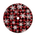 thumbnail image 1 of FeiFu 30 Inches Christmas Tree Skirt Christmas Tree Base Decoration Tree Skirt Suitable for Joyful Christmas Parties Christmas Snowflake Decoration, 1 of 6