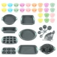 thumbnail image 1 of FeiFu 34 Piece Baking Tools Set Cakes Decorating Muffin Cup Cream Piping Supplies Pastries Making Kit Measuring Spatulas Whisks Fondant Tools Complete Baking Accessories, 1 of 5
