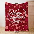 thumbnail image 1 of FeiFu 39.4x51.2in Flannel Valentine's Day Blanket Soft Warm Cozy Throw Blanket for Sofa Bed Couch Home Decor Romantic Gift for Lover Couple Holiday, 1 of 7