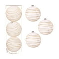 thumbnail image 1 of FeiFu 3pcs Extra-Large Size Christmas Ball Ring Painted Flocked Ball Set Christmas Tree Hanging Decoration 15cm Diameter Thick Flocked Material Eye-Catching Design, 1 of 6