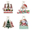 thumbnail image 1 of FeiFu 4 Pieces Christmas Door Decoration Paper Christmas Wall Door Decoration Welcome Door Hanger Indoor Outdoor Decoration, 1 of 6