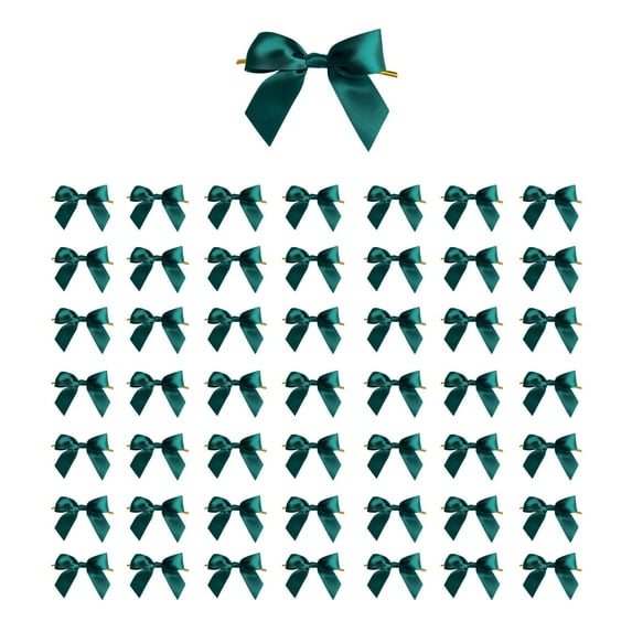 FeiFu 50 Pieces Packaging Sealing Bow Ribbon Gift Ribbon for Easy Tying Suitable for Gifts Boxes or Bags Fits Daily or Holiday Use