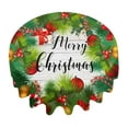thumbnail image 1 of FeiFu 59.8 Inches Christmas Round Table Tablecloths Suitable for Christmas Round Table Decor Covers Table Surfaces Easy to Clean Reuse Maintains, 1 of 6