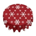 thumbnail image 1 of FeiFu 59.8 Inches Christmas Round Table Tablecloths Suitable for Christmas Round Table Decor Covers Table Surfaces Easy to Clean Reuse Maintains, 1 of 6