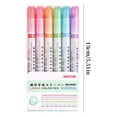 thumbnail image 1 of FeiFu 6pcs Curved Highlighter Pen for Note Take, Curved Pens Marker with Different Curved Shapes 6 Colors Fine Lines for Adult Teenage Coloring Books Writing C, 1 of 2