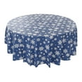 thumbnail image 1 of FeiFu 83.86in Disposable Christmas Round Tablecloth Christmas Themed Table Cover Waterproof Protects Table for Christmas Dinner Parties Holiday​, 1 of 6