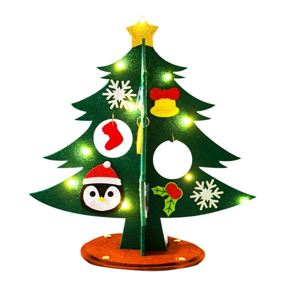 FeiFu 9.5-inch Christmas Arts and Crafts Kits DIY Hand Decorative Christmas Ornaments for Home Decoration Hand Christmas Tree for Holiday Party Decor
