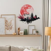 FeiFu Ancient Style Painting Wall Stickers Bedroom Living Room Home Decor Traditional Art Mural Vinyl Decal Removable Oriental Inspired Interior Designs white