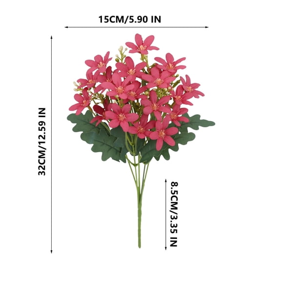 FeiFu Artificial Hydrangea Flower Ball Bouquet for Wedding Centerpieces 2pcs Realistic Floral Cluster, Home Hotel Vase Table Decoration