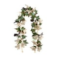 thumbnail image 1 of FeiFu Artificial Maple Leaf Vines Wall Hanging Realistic Faux Garland for Halloween Christmas Party Mantel Decor Indoor Outdoor Holiday Ornaments Multicolor D 14-41, 1 of 5