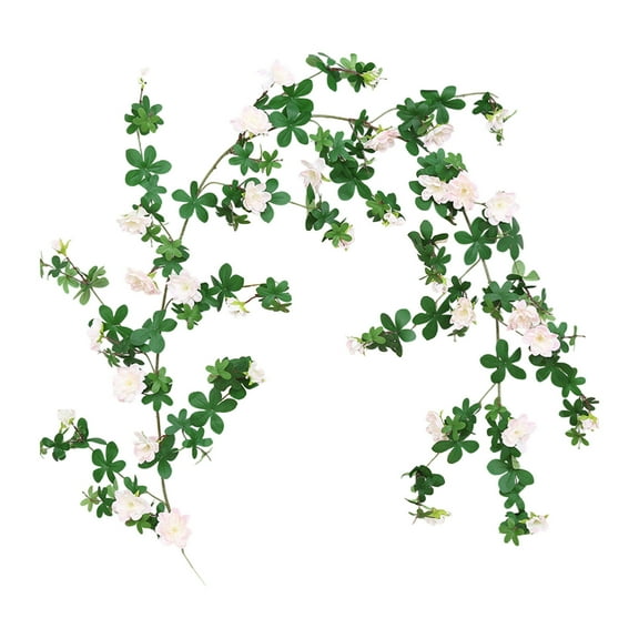 FeiFu Artificial Rose Vines Decorative Conditioning Pipe Winding Plastic Rattan Wall Cover Plants Realistic Faux Climbing Flowers Home Garden Enhancement Indoor Outdoor Decor