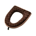 thumbnail image 1 of FeiFu Autumn and Winter Toilet Seat Cover Long Plushs Thickened Toilet Cushion Soft and Warm for Cold Seasons Adds Comfortable to Bathroom Use, 1 of 5