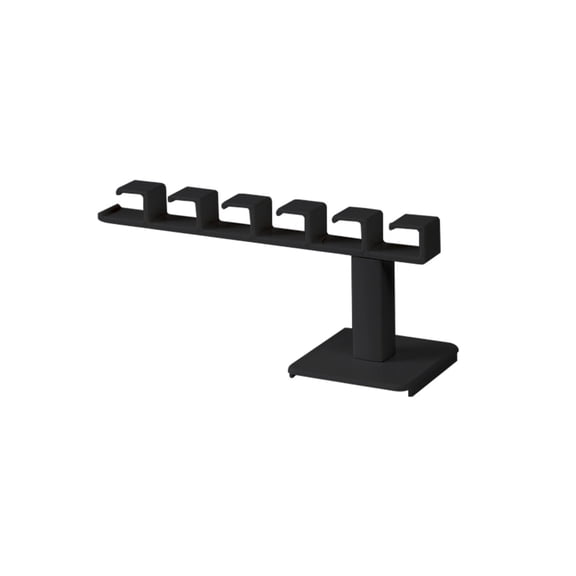 FeiFu Baseball Cap Organizer Rack with Multi-Tier Hooks,Space-Saving Closet Storage for Hats, Bags, Towels, Accessories (Durable Design) Black