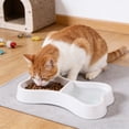 thumbnail image 1 of FeiFu Bone Shaped Double Pet Bowl Food Water Dual-Use Feeding Bowl Non-Slip Durable Pet Feeder Bowl for Small Medium Dogs Cats Puppy Daily Feeding, 1 of 6