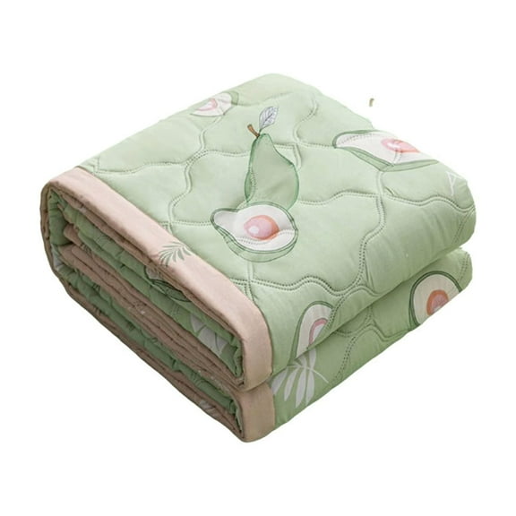 FeiFu Breathable Cooling Blanket Double Sided Ice Silk Thin Summer Throw Soft Light Cold Blanket Ideal for Air Conditioning Warm Sleepers