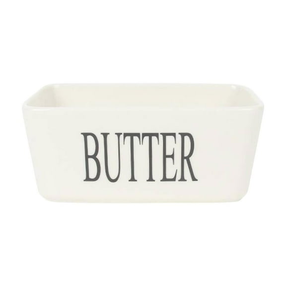 FeiFu Butters Dishes with Lid, Large Butters Dishes for Countertop,Ceramic Butters Keep Container Silicone Sealing Butters Dishes for Home Decor Good Kitchen Gift White