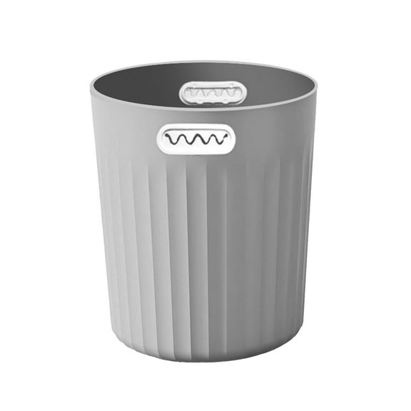 FeiFu Button Trash Can Household Plastic Garbage Bin with Button Design Easy to Open and Close Hygienic Avoid Odor Leakage for Kitchen Bathroom