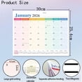 thumbnail image 1 of FeiFu Calendar Wall Decoration Daily Plan Calendar English Version for Home to Arrange Daily Plans Plan 12-month Calendar, 1 of 6
