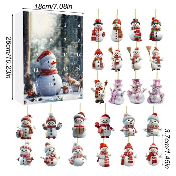 FeiFu Christmas Advent Calendar Traditional Advent Calendar Helps Count Down to Christmas Suitable for Home Display