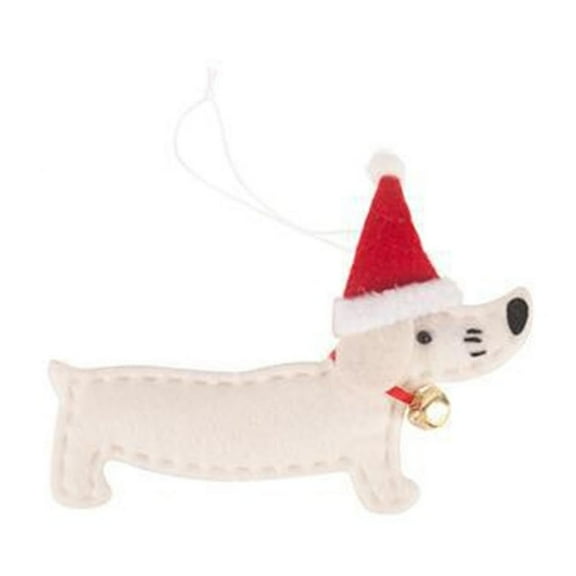 FeiFu Christmas Dachshund-Shaped Pendant Cute Dachshund Design Suitable for Christmas Tree Hanging Keychains or Gift Attachments