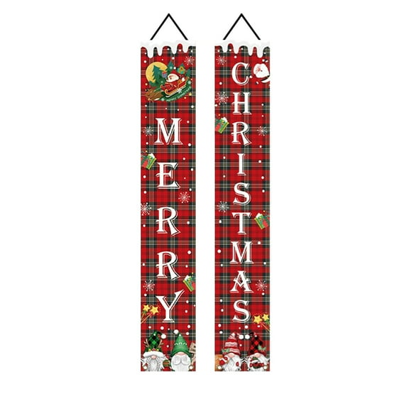 FeiFu Christmas Door Cover Door Curtain Holiday Door Wall Decoration Enhances Holiday Vibe Suitable for Door or Wall Decor Indoor Outdoor Use