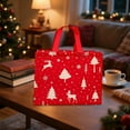 thumbnail image 1 of FeiFu Christmas Gift Bags Reusable Non Woven Tote Bags Handheld Holiday Gift Packaging for Presents Shopping and Festive Storage, 1 of 6